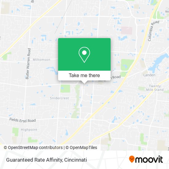 Guaranteed Rate Affinity map