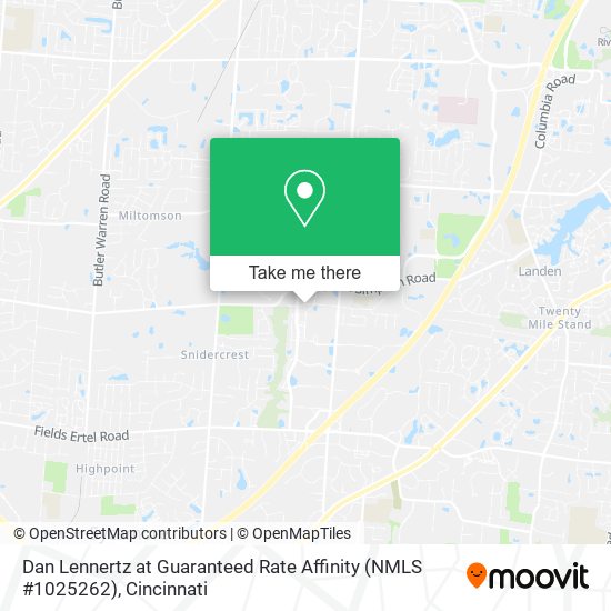 Dan Lennertz at Guaranteed Rate Affinity (NMLS #1025262) map