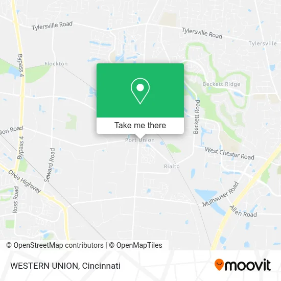 WESTERN UNION map