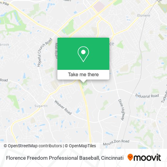 Mapa de Florence Freedom Professional Baseball