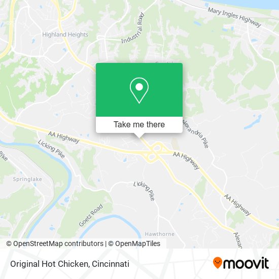 Mapa de Original Hot Chicken