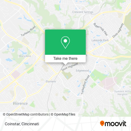Mapa de Coinstar