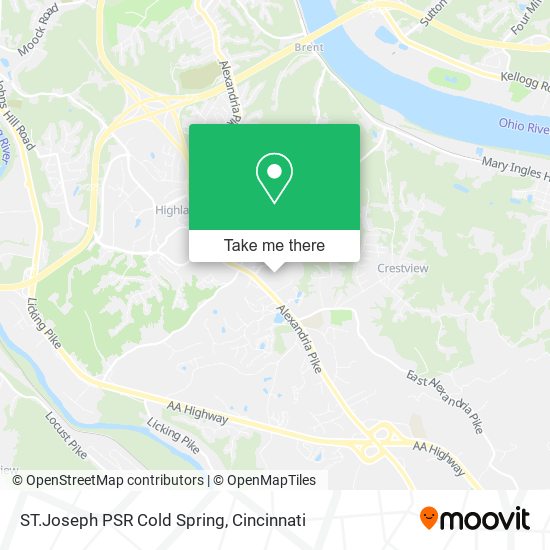 ST.Joseph PSR Cold Spring map