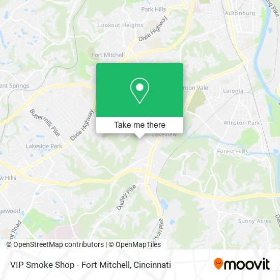 VIP Smoke Shop - Fort Mitchell map