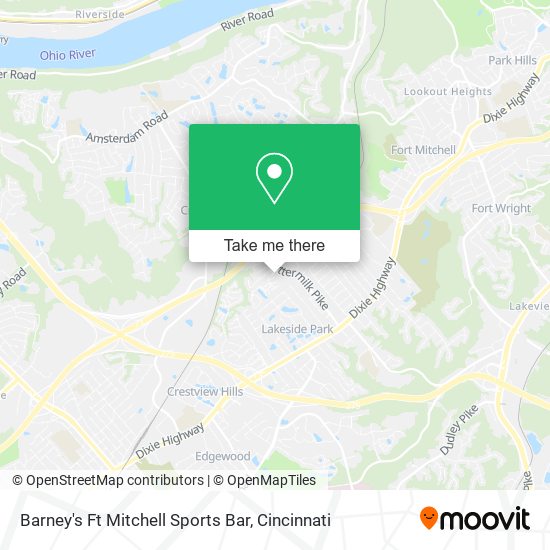 Mapa de Barney's Ft Mitchell Sports Bar