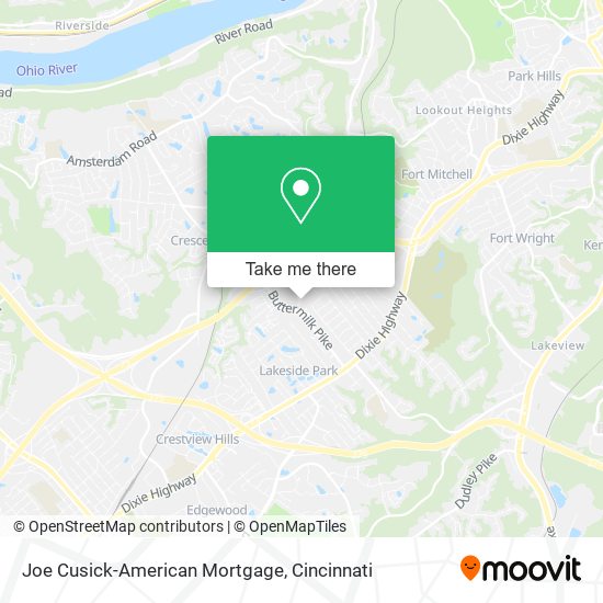 Mapa de Joe Cusick-American Mortgage