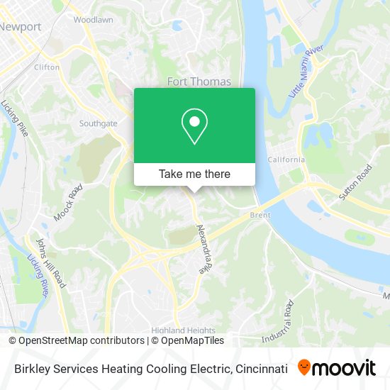 Mapa de Birkley Services Heating Cooling Electric