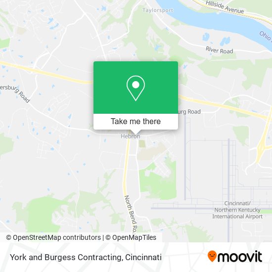York and Burgess Contracting map