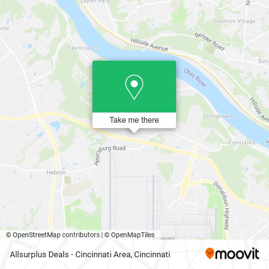 Allsurplus Deals - Cincinnati Area map