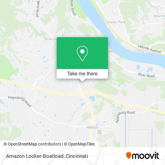 Mapa de Amazon Locker-Boatload