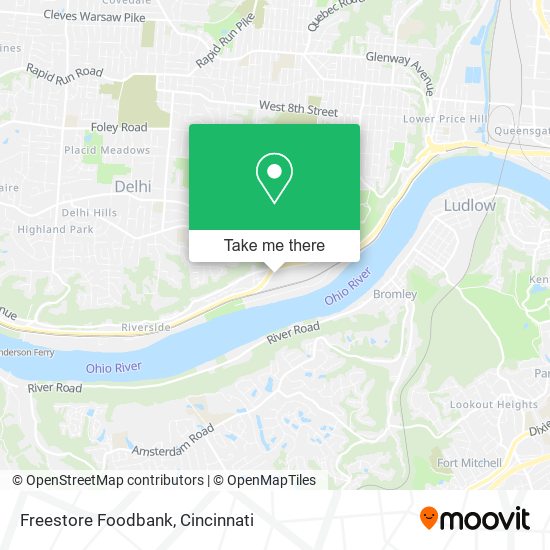 Freestore Foodbank map