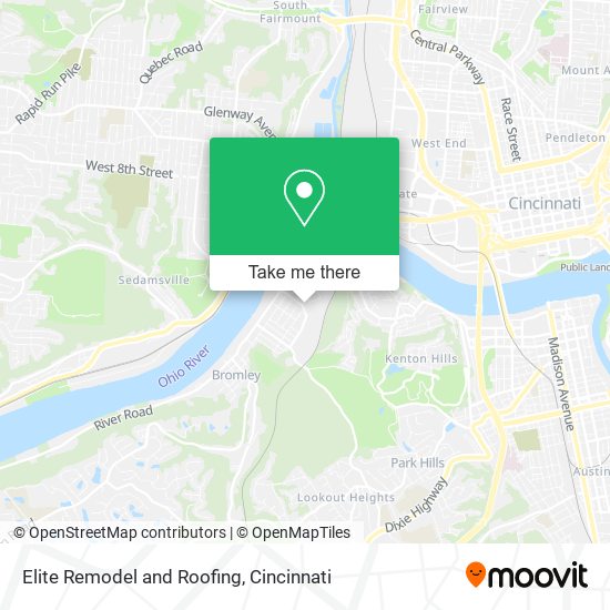 Elite Remodel and Roofing map