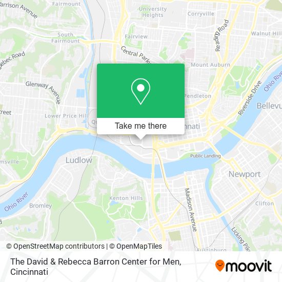 The David & Rebecca Barron Center for Men map