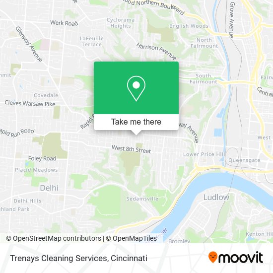 Trenays Cleaning Services map