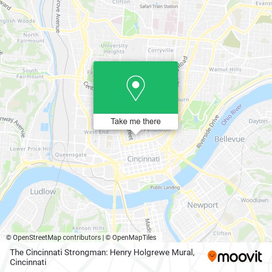 The Cincinnati Strongman: Henry Holgrewe Mural map