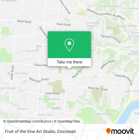 Fruit of the Vine Art Studio map