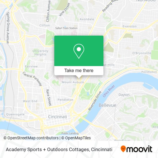 Academy Sports + Outdoors Cottages map