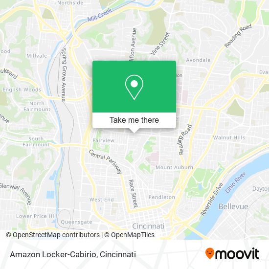 Mapa de Amazon Locker-Cabirio