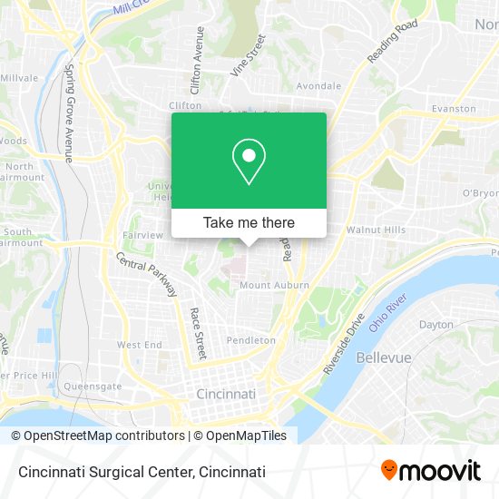 Mapa de Cincinnati Surgical Center
