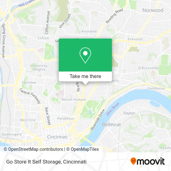 Go Store It Self Storage map