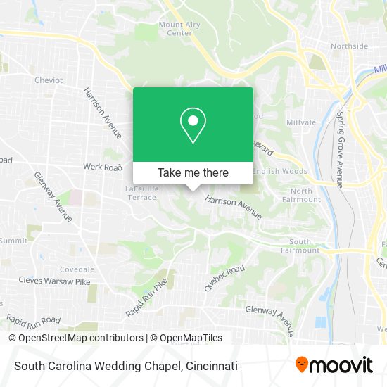 South Carolina Wedding Chapel map