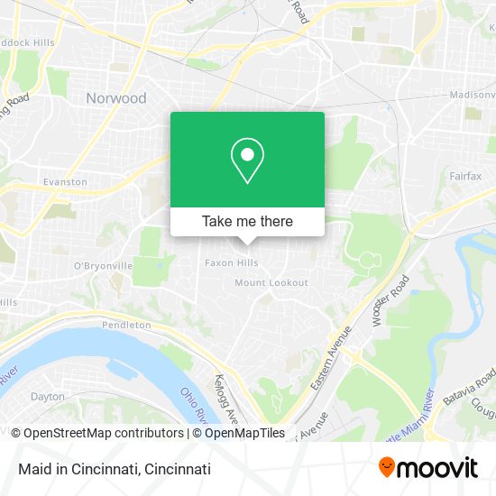 Maid in Cincinnati map