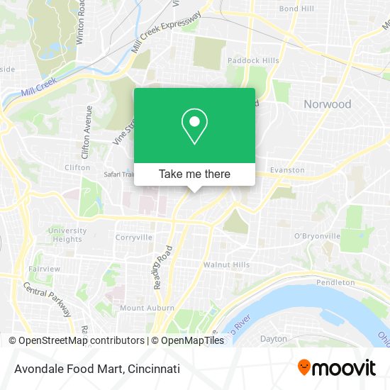 Avondale Food Mart map