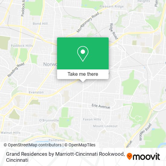 Grand Residences by Marriott-Cincinnati Rookwood map