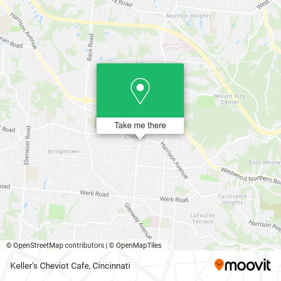 Mapa de Keller's Cheviot Cafe