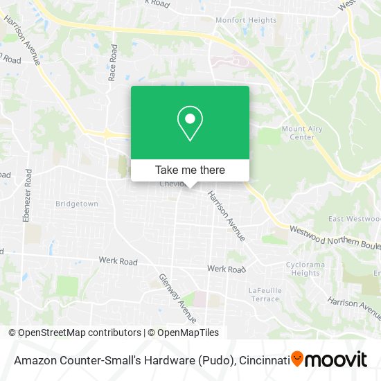 Amazon Counter-Small's Hardware (Pudo) map