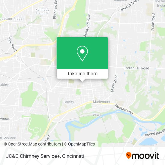 Mapa de JC&D Chimney Service+