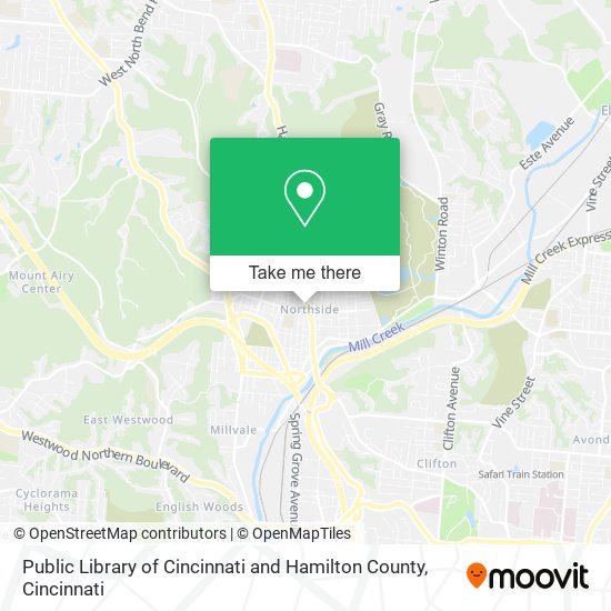 Mapa de Public Library of Cincinnati and Hamilton County