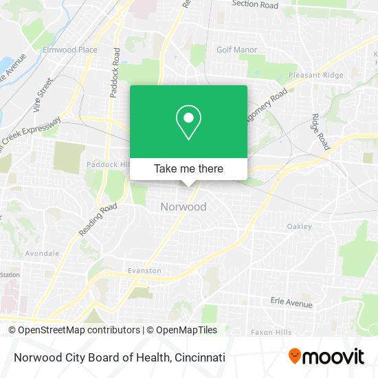 Norwood City Board of Health map
