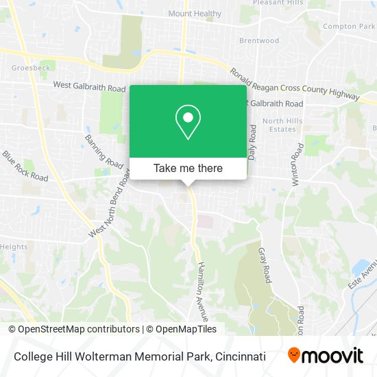 College Hill Wolterman Memorial Park map