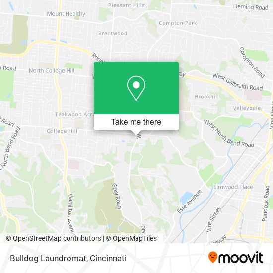 Bulldog Laundromat map