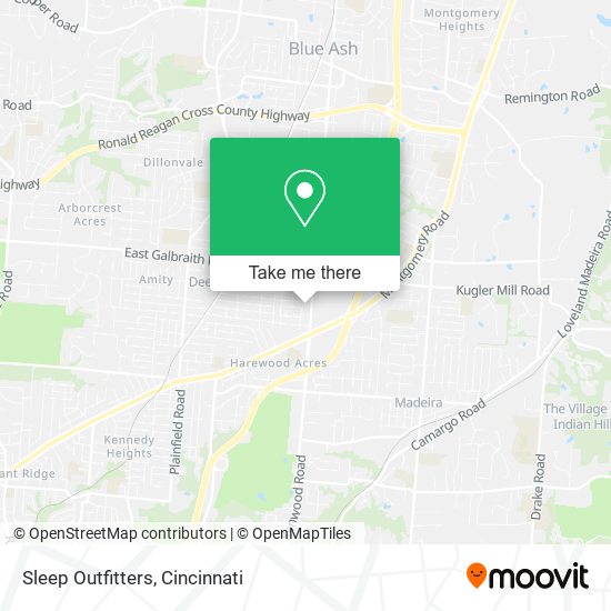 Mapa de Sleep Outfitters