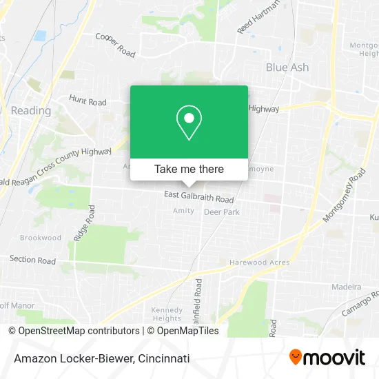 Amazon Locker-Biewer map
