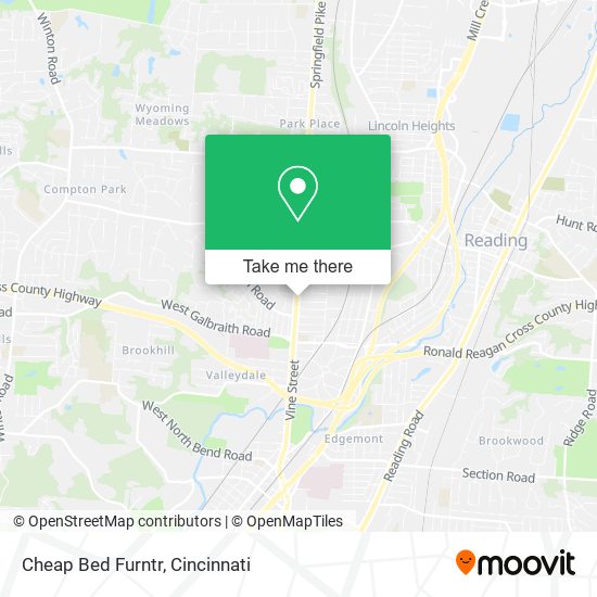 Cheap Bed Furntr map