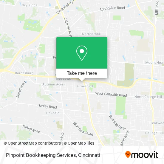 Pinpoint Bookkeeping Services map