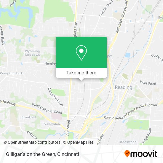 Gilligan's on the Green map