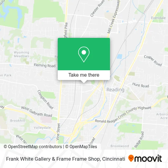 Frank White Gallery & Frame Frame Shop map