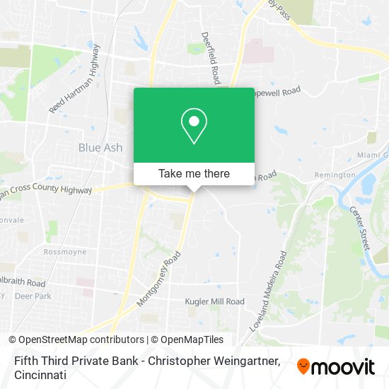 Fifth Third Private Bank - Christopher Weingartner map