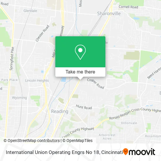 International Union Operating Engrs No 18 map