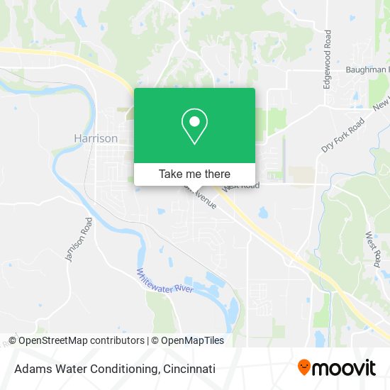 Adams Water Conditioning map