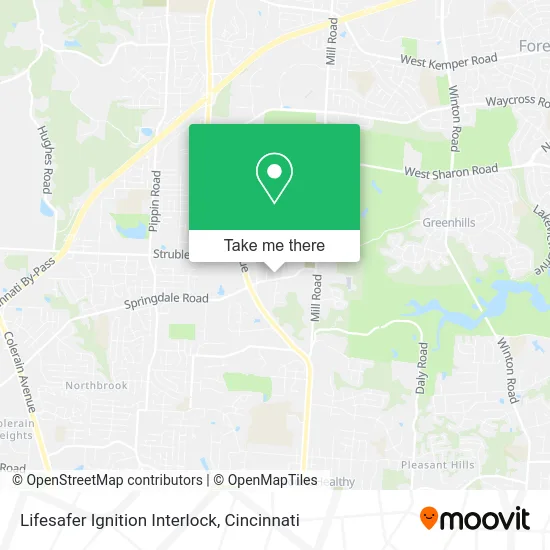 Lifesafer Ignition Interlock map