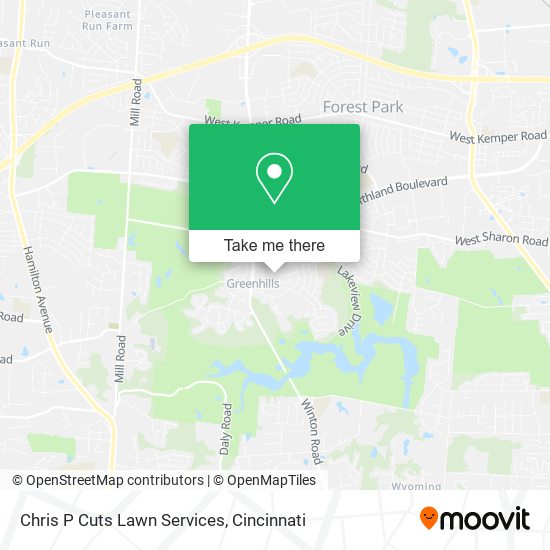 Chris P Cuts Lawn Services map