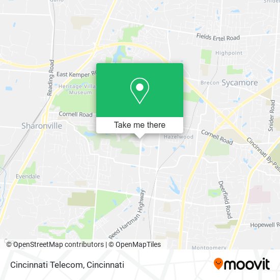 Cincinnati Telecom map