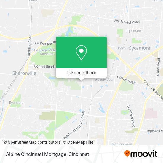 Alpine Cincinnati Mortgage map