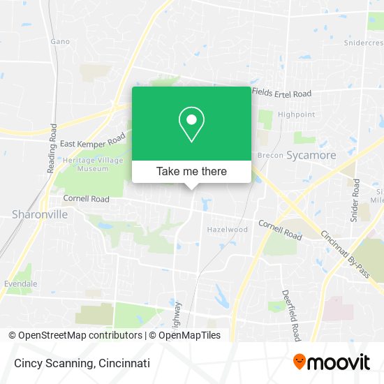 Cincy Scanning map