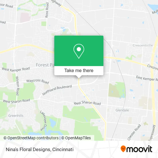 Nina's Floral Designs map